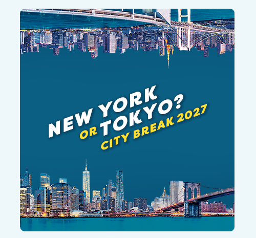 New York of Tokyo? City break 2027